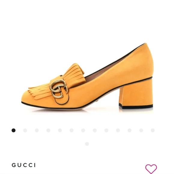 Gucci GG Marmont Loafer Pumps - Picture 1 of 10